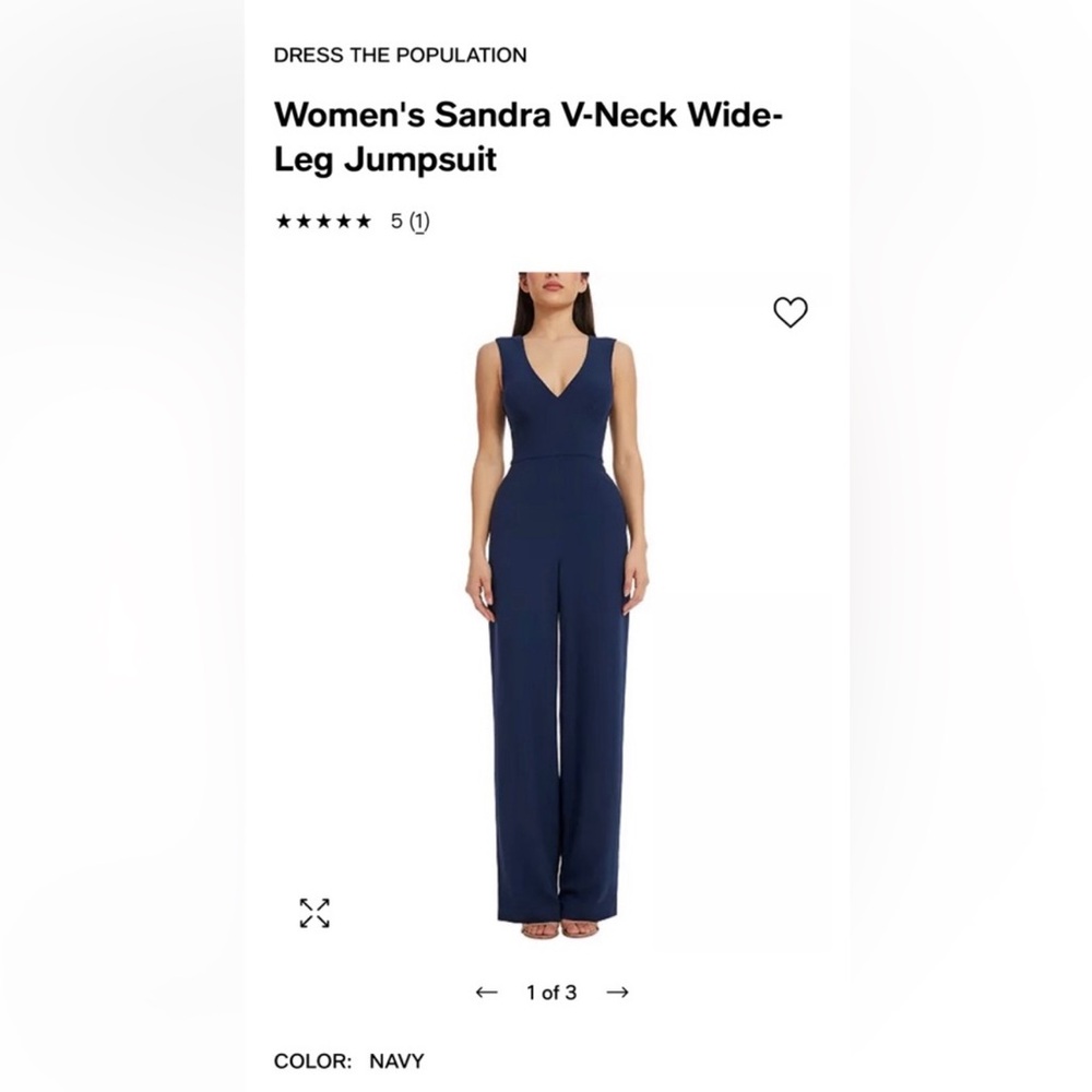 Dress the Population Jumper Sandra Navy Small